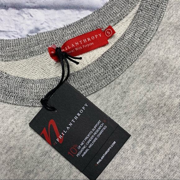 NEW n:Philanthropy Distressed Sweatshirt - Picture 5 of 7